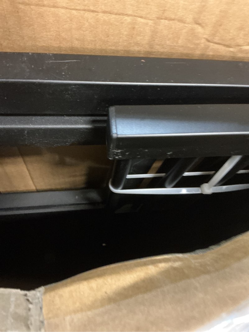 Condition photo showing New/Like New for No Pawblems 55" Extra Tall Pet Gate with Adjustable Cat Door, 29-43" Auto Close Dog Gate, NO Drilling Pressure Mounted for Doorways/Hallways, 1.37" Narrow Bar Spacing, Black Black - P 55" Tall, 29-43" Wide