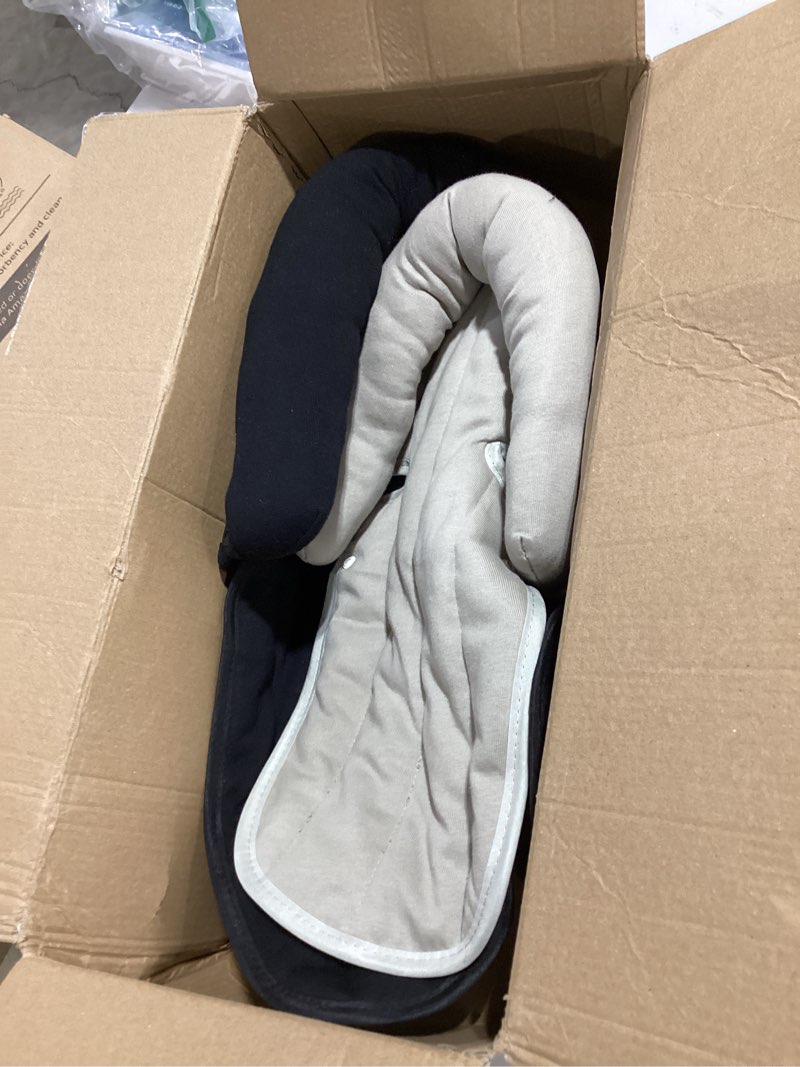 Condition photo showing As Is for coolbebe upgraded 2-in-1 babybody supports for newborn infant - extra soft breathable car seat insert cushion pad, perfect for carseat, stroller, swing, bouncer, black black-cotton