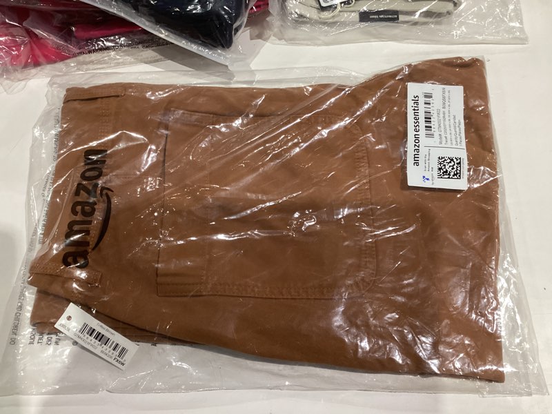 amazon essentials men's stretch canvas double knee utility work pant (previously goodthreads), toffe