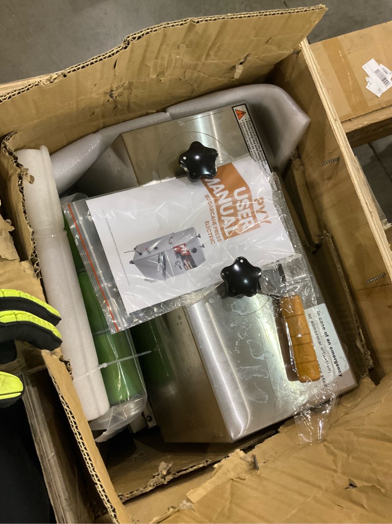 Electric sugar cane press 