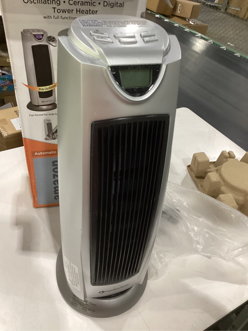 Condition photo showing Good Condition for comfort zone portable 1500w ceramic oscillating digital tower space heater