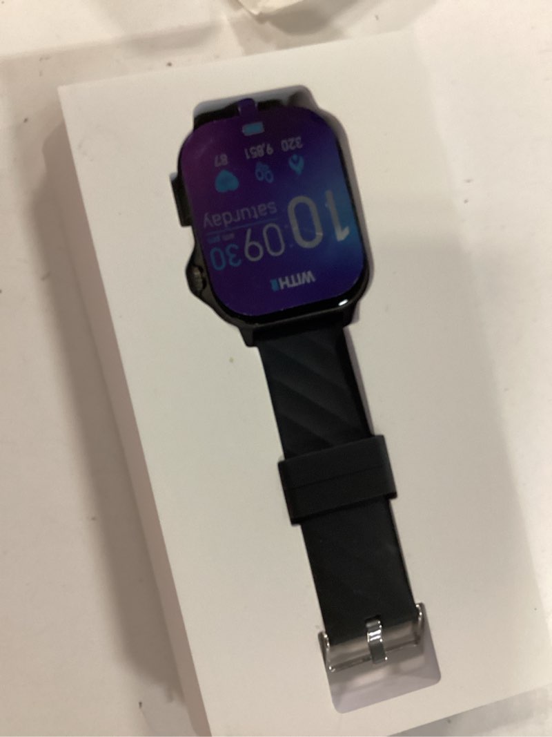 Condition photo showing Good Condition for smart watch for men - 1.90" hd touch screen smartwatch, bluetooth call, fitness tracker with 120+ sport modes, heart rate & sleep monitor, ip68 waterproof smart watches for android & iphone, black