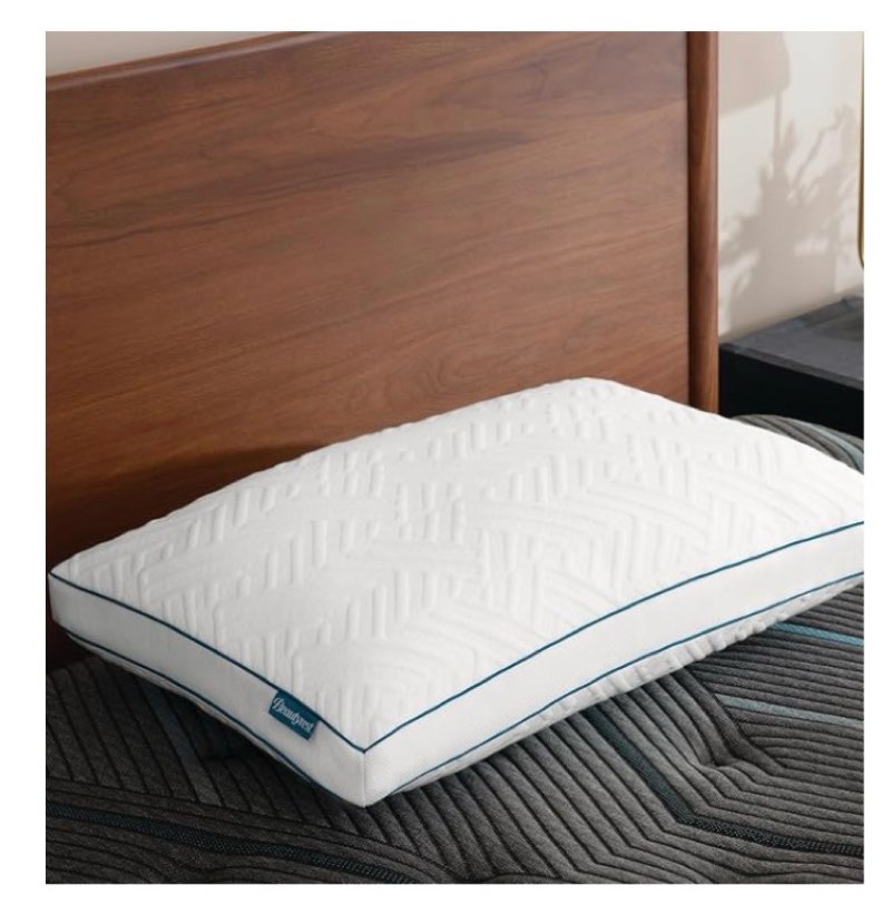 beautyrest deluxe down alternative pillow – queen size – medium support for all sleep positions, coo