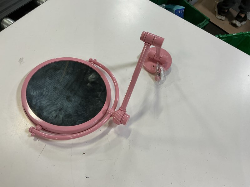 Condition photo showing Good Condition for allied brass wm-6t/2x-pnk 8 inch wall mounted extending make-up mirror 2x magnification with twist accent, pink