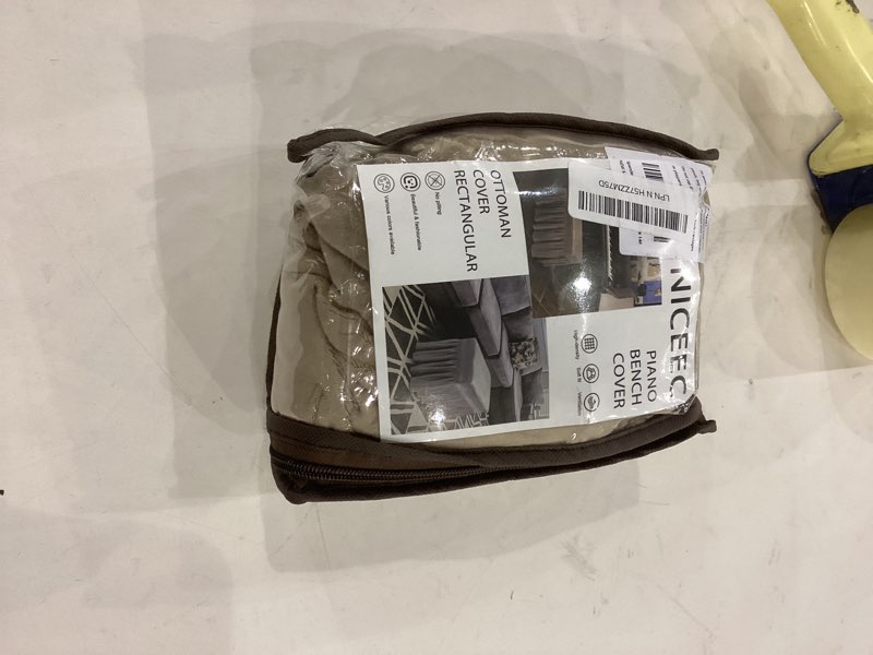 NICEEC Spandex Stretch Piano Bench Cover with Skirt Removable Ottoman Cover Rectangular Washable Sto