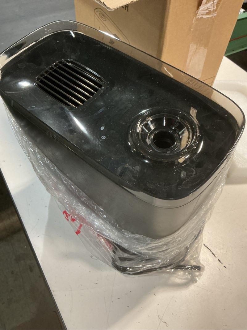 Condition photo showing As Is for jrd humidifiers for bedroom, ultrasonic humidifier 4l for large room, cool mist top-fill, 40h run, 12h timer, 360° nozzle, aroma diffuser, 7-color night light for home, office, baby, pets, plants ht-4l black