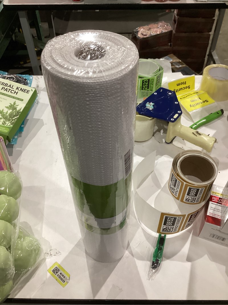 Condition photo showing New/Like New for Shelf Liners for Kitchen Cabinets Non-Adhesive, 12in x 10FT White Cabinet Liners for Shelves Non-Slip Refrigerator Liner Oil-Proof Waterproof Pure White 11.8"W x 118.1"L