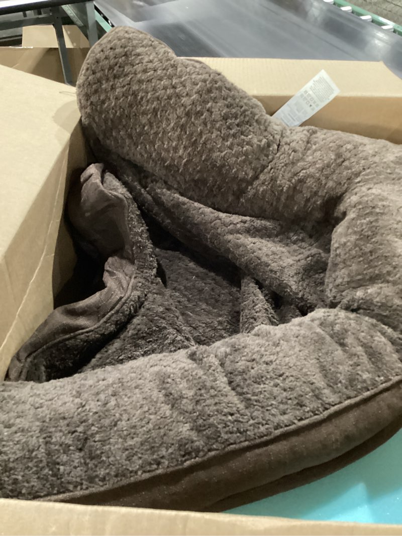 Condition photo showing As Is for EHEYCIGA Orthopedic Dog Bed Medium Size Dogs, Memory Foam Dog Bed with Washable Removable Cover, Waterproof Pet Sofa Couch for Crate with Nonskid Bottom, 30x20x6,Brown Brown 30.0"L x 20.0"W x 6"Th