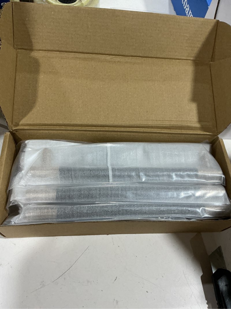 Condition photo showing Good Condition for 10 pack matte black and champagne bronze cabinet pulls knurled 7-1/2 inch hole centers kitchen cabinet handles drawer pulls cabinet hardware 7-1/2 in hole center black and champagne 10