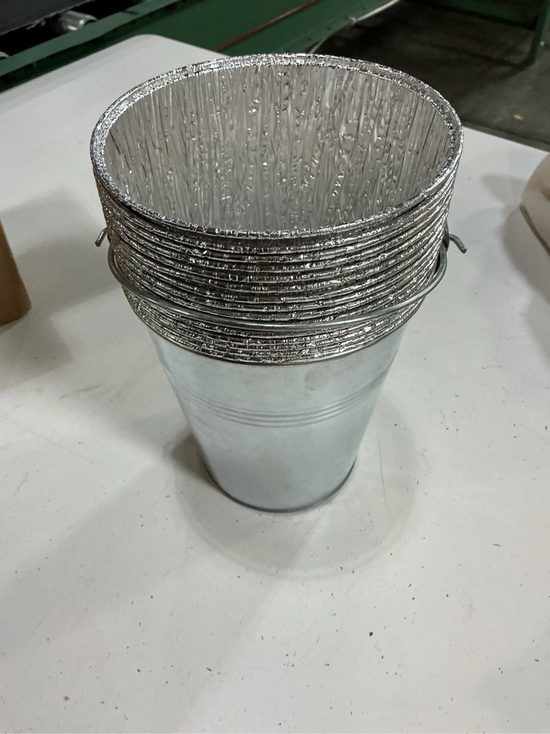 Condition photo showing New/Like New for 15-pack drip tray grease liners & 1 drip bucket for traeger pellet grills | grill bucket fit pit-boss, camp chef, rec tec, traeger pro 575/780, 22/34, ironwood 885, grill accessories traeger hdw152