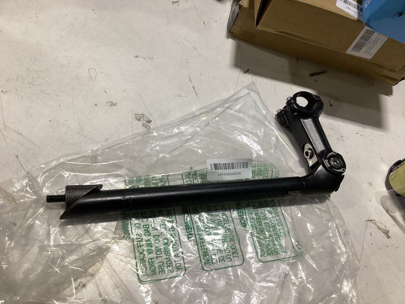 Condition photo showing Good Condition for adjustable bike stem, 13 inch length, 80 degree adjustable range, aluminum alloy, dual clamp size 25.4/31.8mm