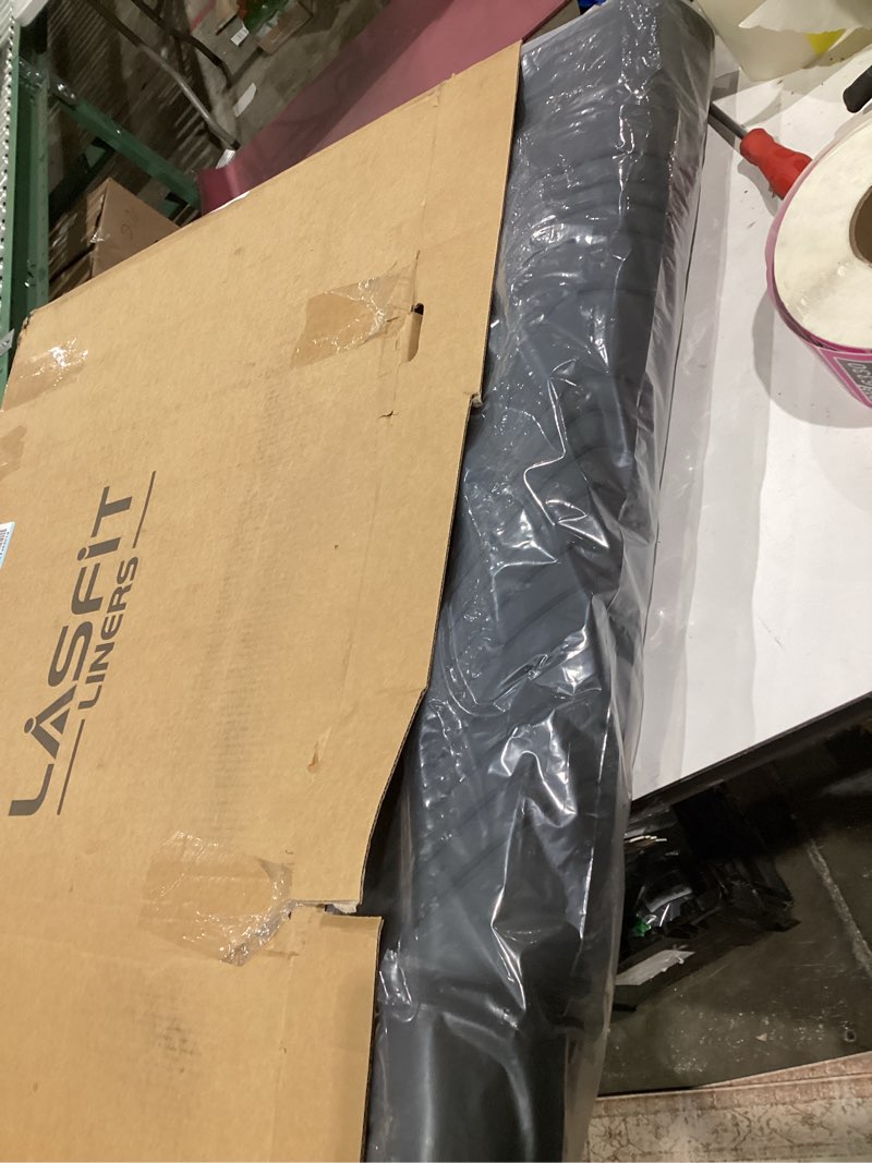 Condition photo showing New/Like New for LASFIT Floor Mats for Ford F-150 2015-2026 | F150 Lightning 2022-2025 SuperCrew (Rear w/o Fold Flat Storage) Carpet Floor All Weather Protector TPE Truck Liners- 1st & 2nd Row, 3pcs Black 1) F-150 SuperCrew| 15-26 | 2Rows w/o FF Storage