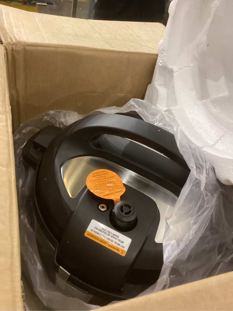 Condition photo showing As Is for Instant Pot Duo 7-in-1 Electric Pressure Cooker, Slow Cooker, Rice Cooker, Steamer, Sauté, Yogurt Maker, Warmer & Sterilizer, Includes App With Over 800 Recipes, Stainless Steel, 8 Quart 8 Quarts