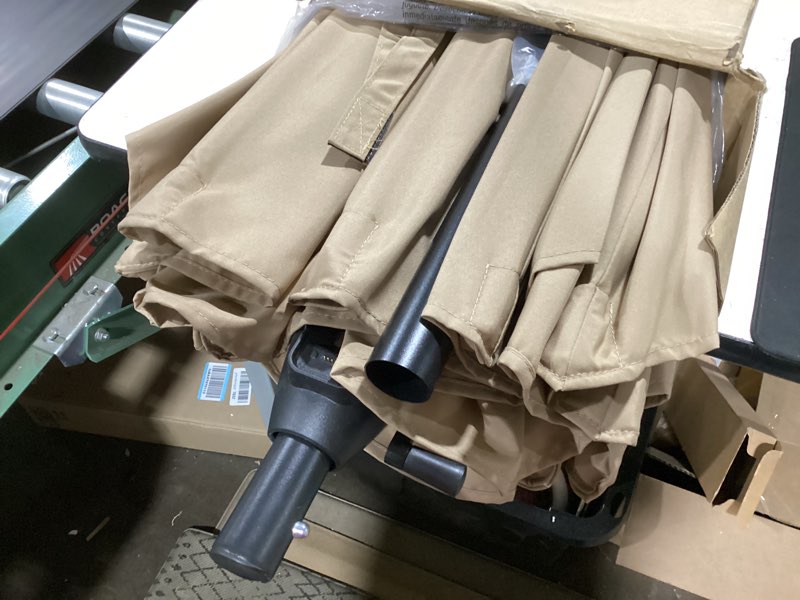 Condition photo showing New/Like New for superjare 13ft outdoor umbrella for patio, double sided pool umbrellas with fade resistant canopy, large table umbrella for deck, market, backyard - beige(no base) beige 13ft