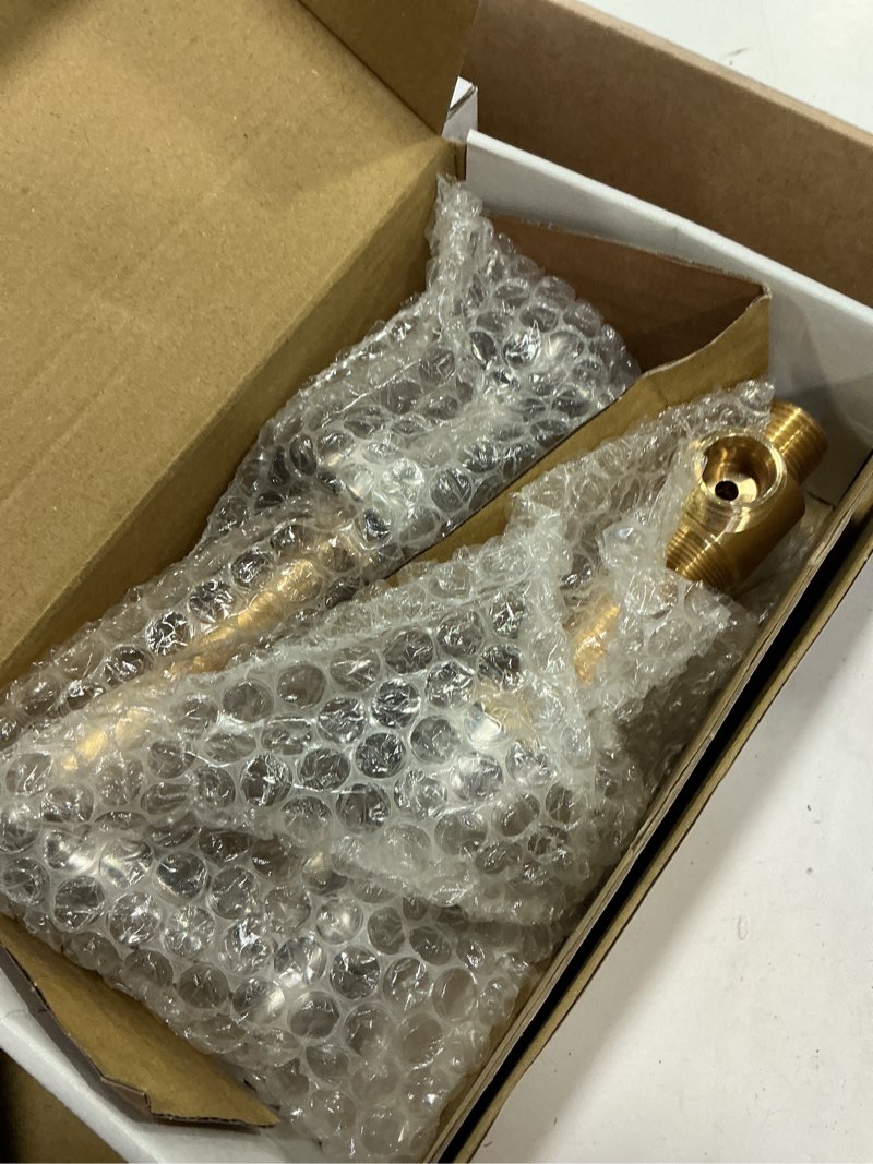 Condition photo showing As Is for Kingston Brass Elements of Design ES2798ALBS Governor 8' to 16' Widespread Kitchen Faucet with Brass Sprayer, 8-1/4', Brushed Nickel