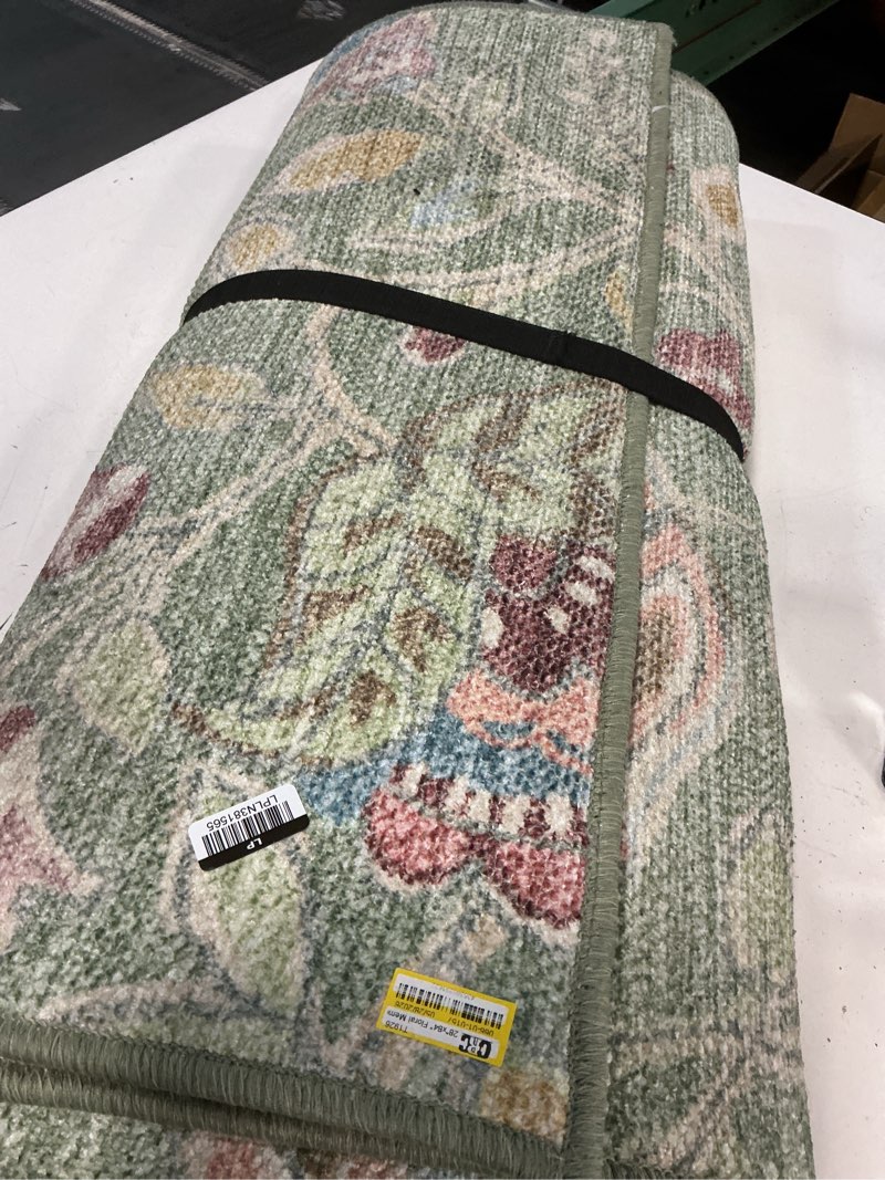 Condition photo showing Good Condition for 28"x84" floral memory foam runner rug sage green - threshold™