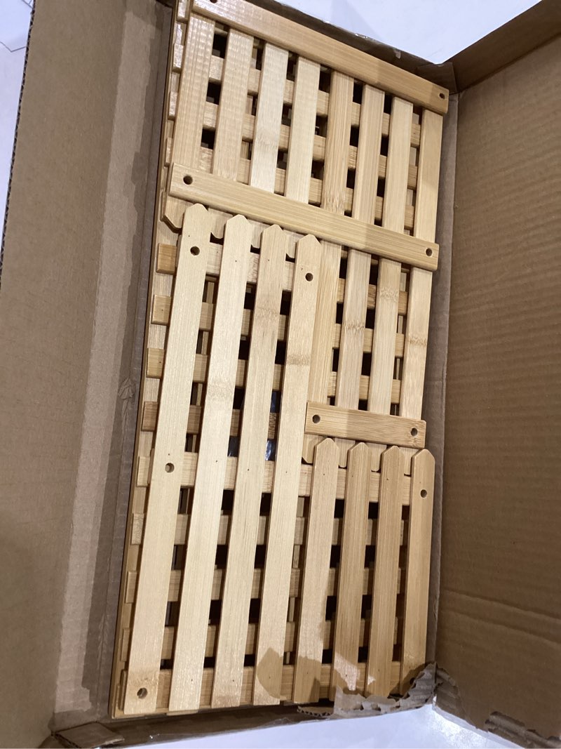 Condition photo showing Good Condition for 14.6"/18.5" 2 tiers bamboo plant stand shelf,desk flower pot holder,adjustable desktop shelf display organizer ladder rack for office decorate storage rack,kitchen rack (18.5" length)