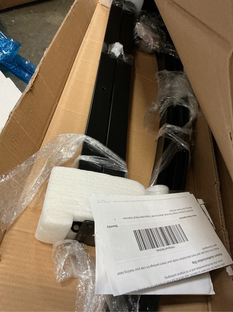 Condition photo showing Good Condition for VEVOR Outdoor Steps Handrail, Black Arch#1 Adjustable Metal Staircase Railing for Porch & Deck