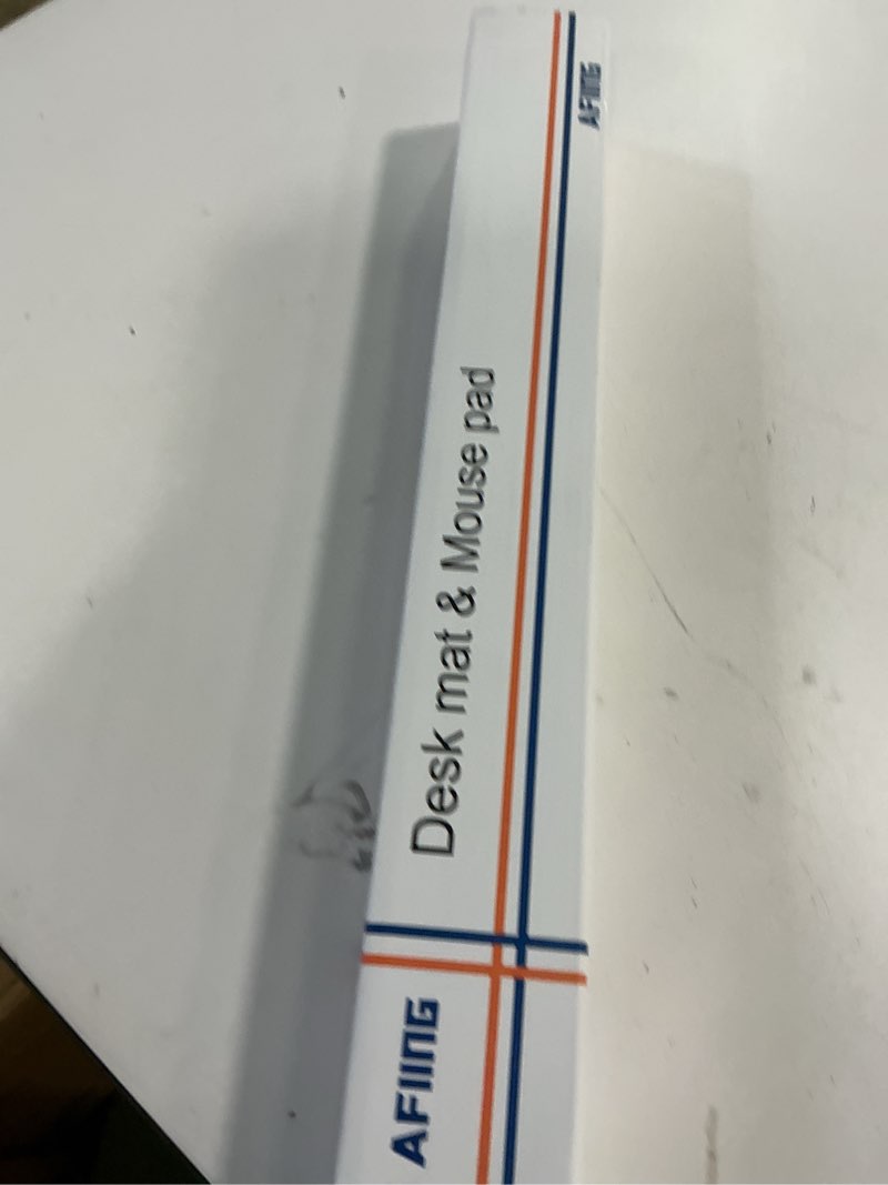 Condition photo showing New/Like New for Leather Desk Pad Protector,48" x 23"Large Desk mat,Office Desk Mat, Non-Slip PU Leather Desk Blotter,Mouse pad,Waterproof Keyboard mat for Office/Home/Decor (Ivory White)