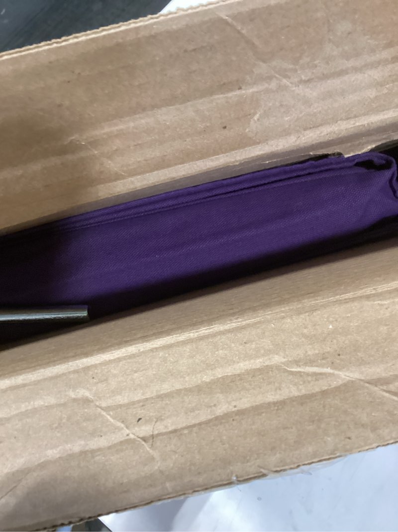 Condition photo showing As Is for backjack bji original backjack-made in the usa- purple cotton fabric lightweight floor seating chair for gaming, families, parents, daycare, back support, reading, yoga, meditation, dorm, school