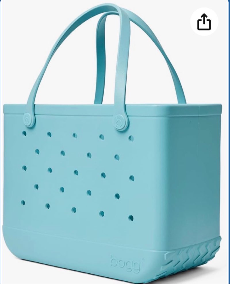 bogg bag original large tote – 19” x 14” x 9” – durable, washable, tip-proof – beach, pool, boat, work, sports