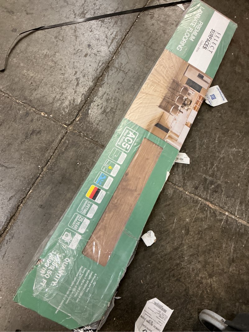 Condition photo showing As Is for select surfaces sclmf0515 dakota waterproof laminate flooring, 14.99 sq. ft. per box