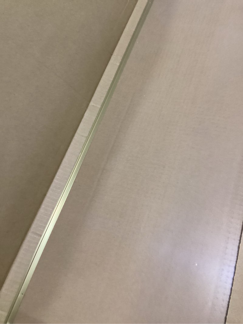 Condition photo showing New/Like New for lightomorrow bulletin board 30 x 20 inches, oatmeal white pin board vision board, golden aluminum framed fabric cork board with 10 push pins oatmeal white fabric & golden frame 30 x 20 inches