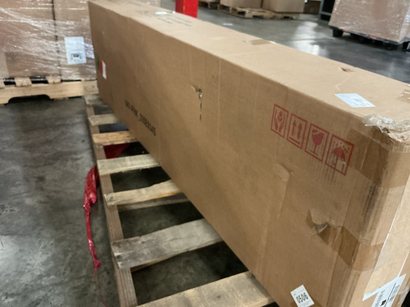 Condition photo showing New/Like New for large sideboard cabinet, 59'' modern credenza buffet table coffee bar wine bar, storage cabinet with adjustable shelves for kitchen, coffee bar, living room, green