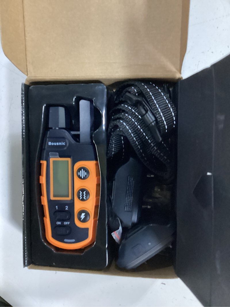 Condition photo showing Good Condition for bousnic dog shock collar 2 dogs (5-120lbs) - 3300 ft waterproof training collar for dogs large medium small with rechargeable remote, beep (1-8) vibration (1-16) and humane shock (1-99) modes orange
