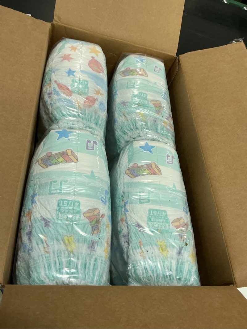 Condition photo showing New/Like New for pampers training pants - easy ups boys & girls bluey - size 4t-5t, 104 count, children's potty underwear (packaging may vary) 4t-5t 104