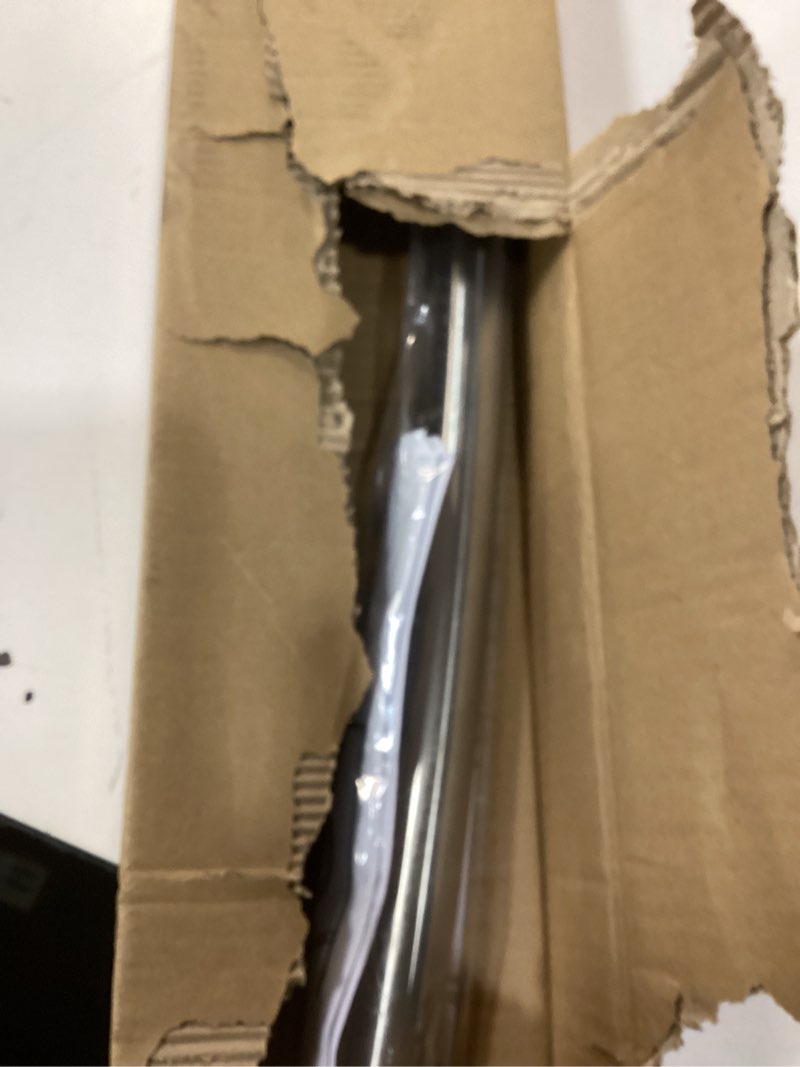 Condition photo showing Good Condition for Adjustable Curved Shower Rod, 42-72 inches Extra Wide Shower Curtain Rod, Rust proof, Premium Stainless Steel, Curved Shower Curtain Rod for Bathroom, Need to Drill, Silver Silver 42-72 inches