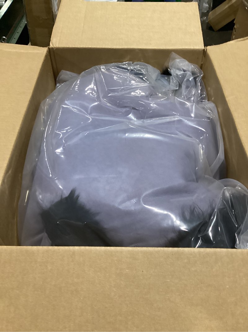 Condition photo showing As Is for Premium Genuine Fur Sheepskin Rug Real Australia Sheepskin Natural Luxury Fluffy Lambskin Fur Area Rug Seat Covers for Kids Bedroom Sofa Chair Cover (Black, Double Pelt/2ft x 6ft) 2' x 6' (Sheepskin shape) Black