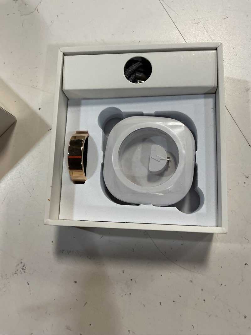 Condition photo showing Good Condition for smart health ring for women men fitness tracker with heart rate, blood oxygen, blood pressure, sleep monitoring, step counting, warm gold 13