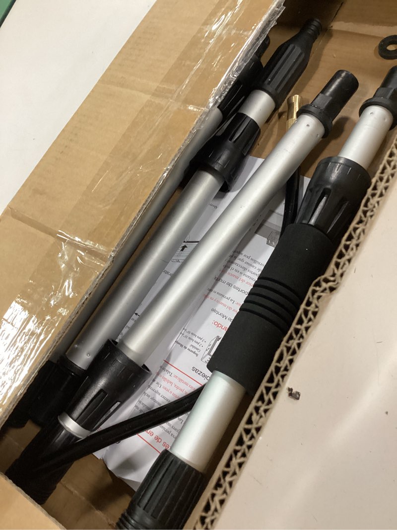 Condition photo showing Good Condition for Gutter Cleaning Tools from The Ground, 12FT(20FT Reach) Rain Cleaner with Bendable Wand and Quick Connect Adapter for Garden Hose