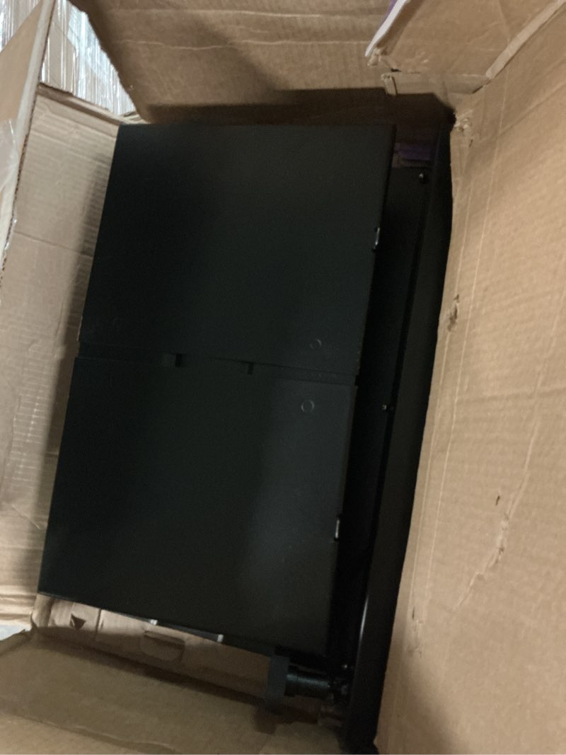 Condition photo showing As Is for on-stage ks6150 compact midi/synthesizer utility stand (for small keyboards,mini synths,effects processors,samplers,tablets,dj mixers & more, ergonomic, capacity 35lbs, adjustable, black)