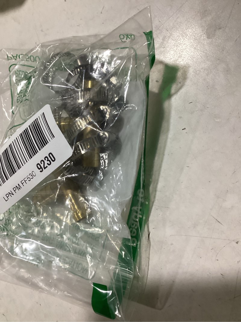 Condition photo showing New/Like New for Da by 2 pcs 1/2" (12.5mm) Brass Tee Barb Fittings for 12.5mm ID Hose,6 pcs Stainless Steel Pipe Clamps,3 Way Union Intersection for Water/Fuel/Air(T) 1/2"(12.5mm) Tee Barb 2