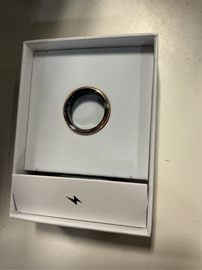 Condition photo showing Good Condition for mirlray smart ring for women & men, smart ring health tracker, blood oxygen & heart rate monitor, long lasting battery sleep ring, waterproof fitness ring (rose gold, 11) rose gold 11