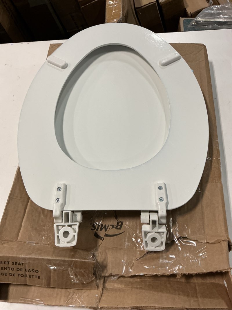 Condition photo showing Good Condition for bemis 1400tta economy durable wood toilet seat, made in usa, elongated, white