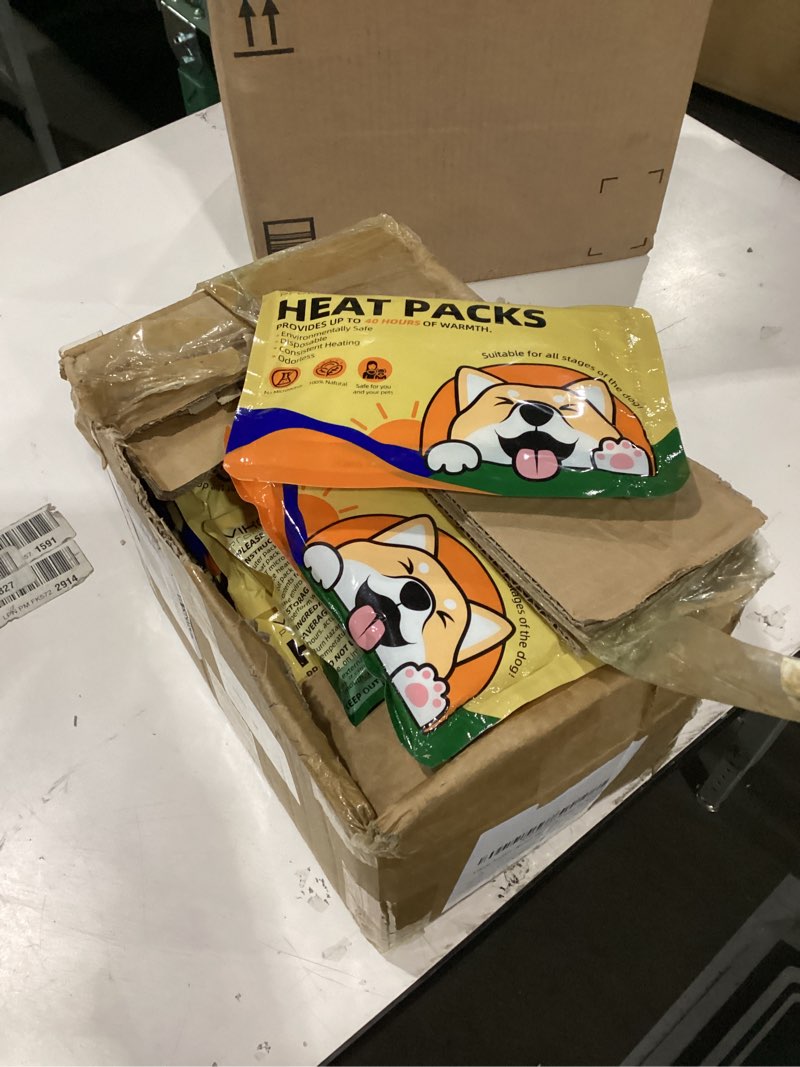 Condition photo showing As Is for 30-Pack Disposable Heat Packs for Newborn Puppies & Small Pets, Portable Puppy Warmers for Crates, Travel & Anxiety Relief, No Electricity Needed, Provides Up to 40 Hours of Safe Odorless Warmth