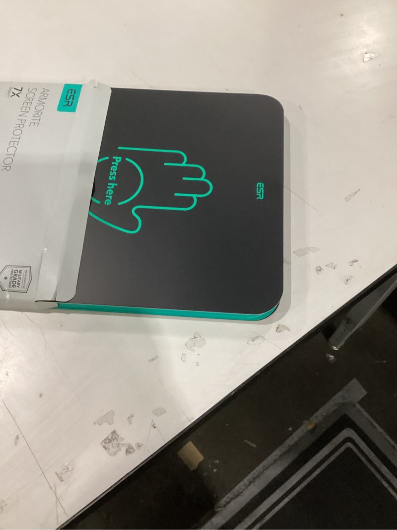 Condition photo showing New/Like New for ESR 2 Pack Armorite Screen Protector for iPad Pro 13 Inch (M5/M4) 2025/2024, Military Grade Protection, 9H Hardness Tempered Glass Film with UltraFit Tray, HD Clarity, Dust and Bubble Free Pro 13'' (2025/2024) 2 Pack Armorite