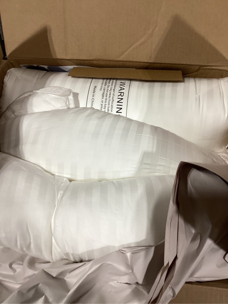 Condition photo showing Good Condition for Beckham Hotel Collection Bed Pillows King Size Set of 2 - Down Alternative Pillow for Back, Stomach or Side Sleepers