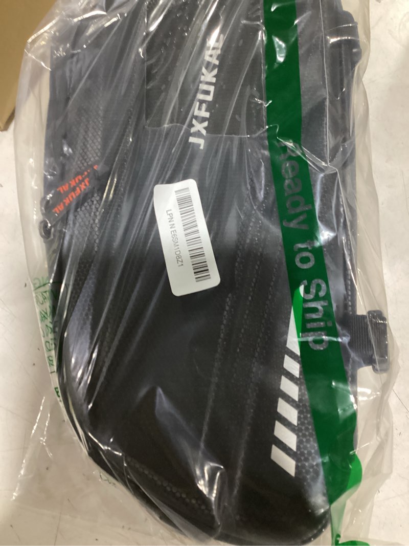 Condition photo showing Good Condition for jxfukal bike bags for bicycle rear rack - 9.5l/17l/40l hard shell waterproof bike ebike trunk pannier saddle seat bag carrier with reflector, rain cover & shoulder strap for commuter travel outdoor no expansion layer-9.5l