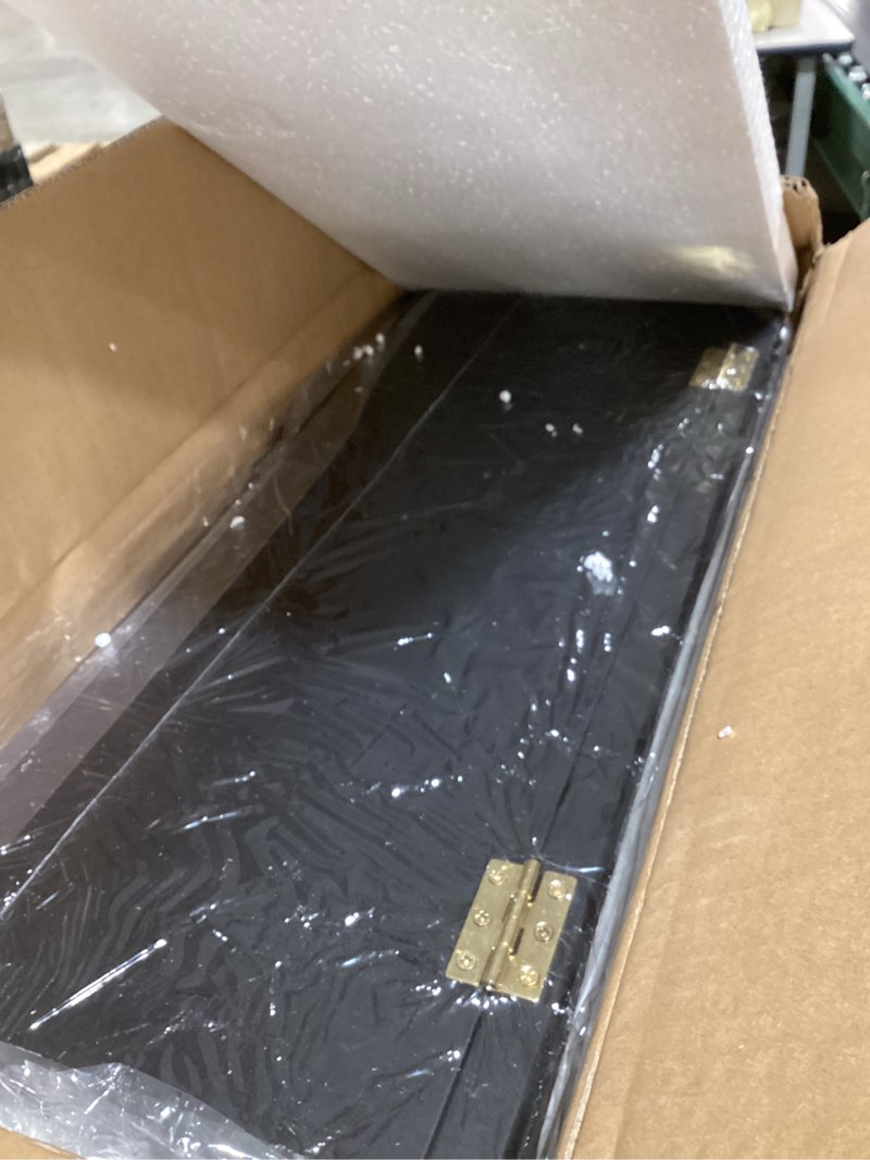 Condition photo showing Good Condition for 2 Football Case Display Case Wall Mount Full Size Wooden Football Box Memorabilia w/98% UV Acrylic Door Holder Transparent Signed Protective Shelf?Black? 2 Black