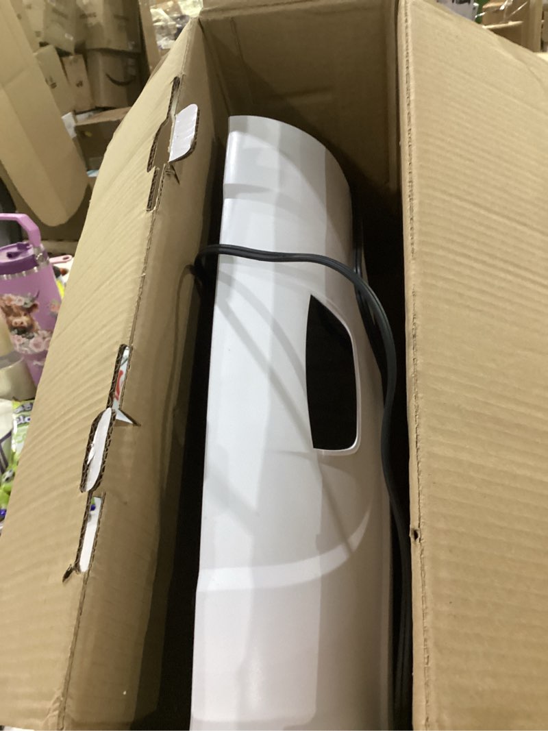 Condition photo showing As Is for not tested ****heat storm hs-1500-phx-wifi infrared heater, wifi wall mounted white wi-fi -wall mounted only white