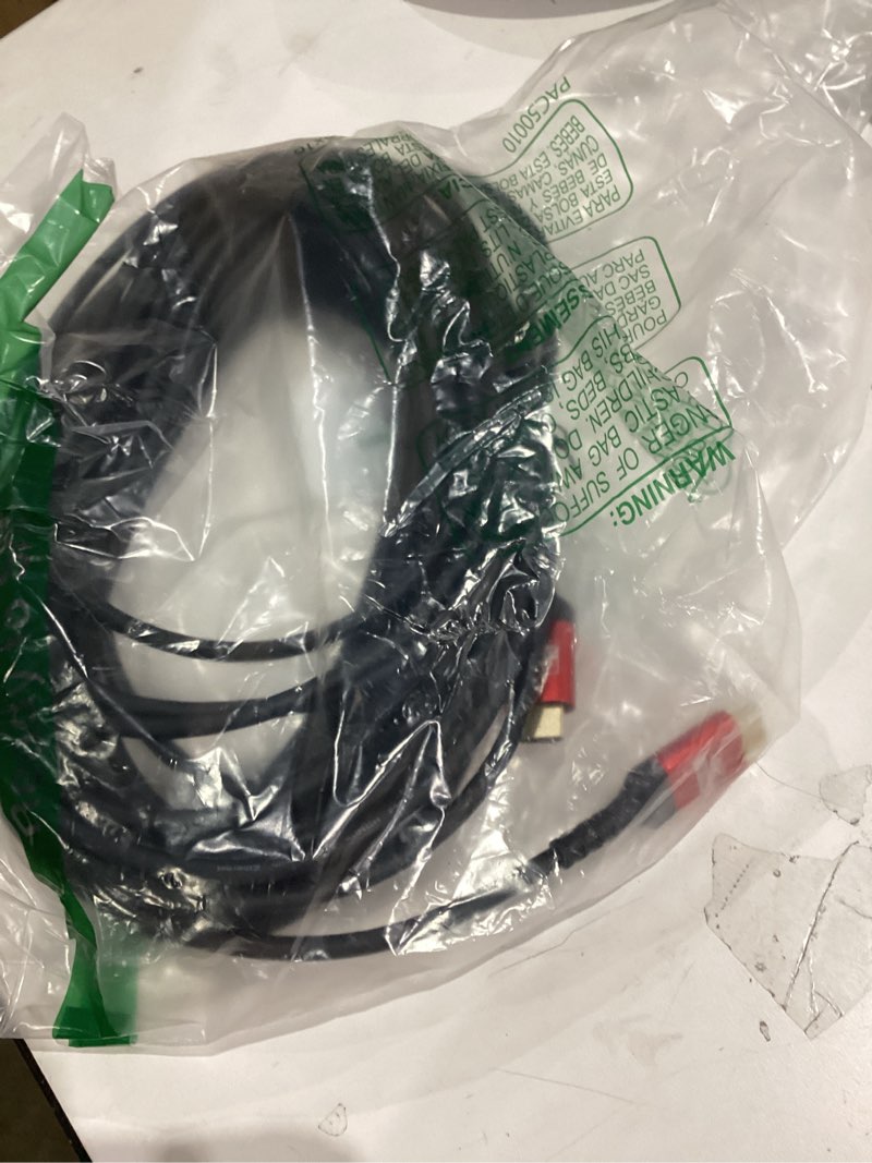 Condition photo showing Good Condition for 50FT 4K HDMI Cable, High Speed with HDR10 & HDCP2.2, CL3 Rated for in-Wall Installation, Compatible with Roku TV, Laptop, PC, HDTV, Gaming Consoles 50 Feet Red 1