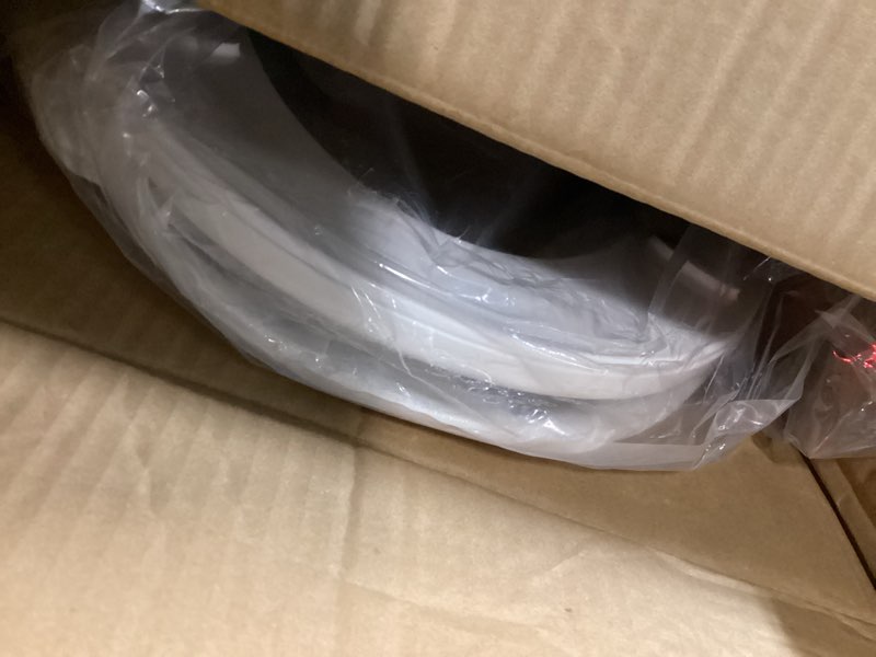 Condition photo showing As Is for Bidet Toilet Seat, Soft Close Elongated Toilet Seat, Button control Feminine/Posterior Wash Switch, Knob Control Water Pressure,White Bidet Seat Attachment with Brass inlet