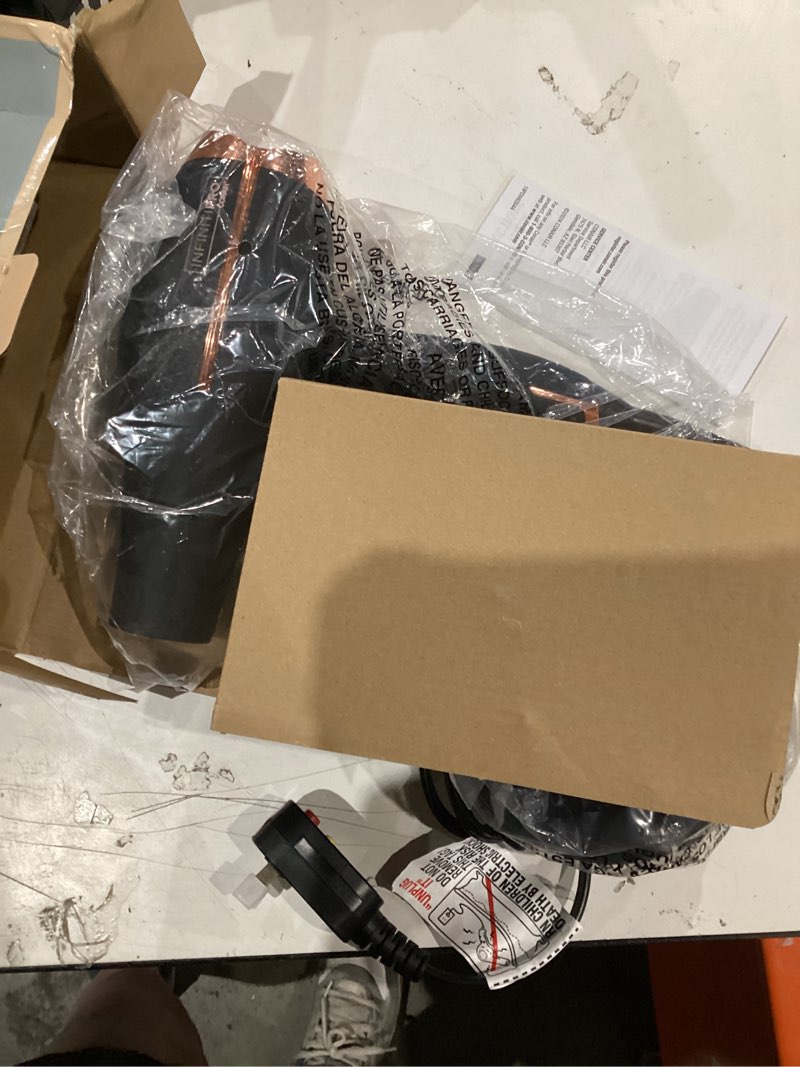 Condition photo showing Good Condition for infiniti pro by conair hair dryer, 1875w blow dryer with diffuser and concentrator, ceramic technology, 3 heat & 2 speed settings, cold shot button, black black with bonus diffuser & concentrator