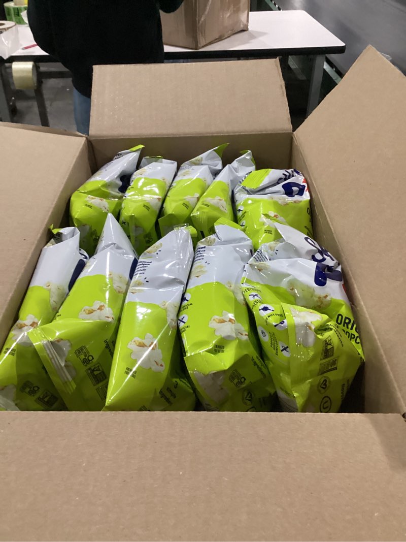 Condition photo showing New/Like New for SkinnyPop Popcorn, Original, Whole Grain, Dairy-Free Snack, 0.65oz Bags (30ct) sale by date 01/31/2026