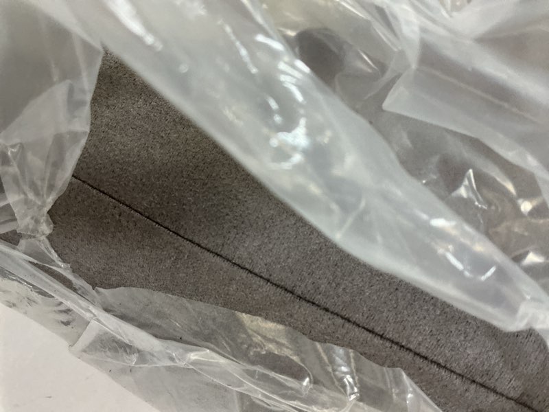 Condition photo showing As Is for Simian Premium Meditation Bolster - Rectangular Support Cushion with Velvet Cover, Washable, for Restorative & Yin Yoga DARK GREY