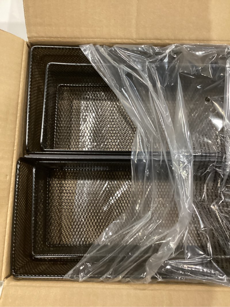 Condition photo showing As Is for Magnetic Spice Rack for Refrigerator,4 Pack Magnetic Spice Rack for Kitchen Organization?Magnetic Spice Shelf Rack Organizer for Side of Refrigerator Fridge?Kitchen Storage Organizer,Black